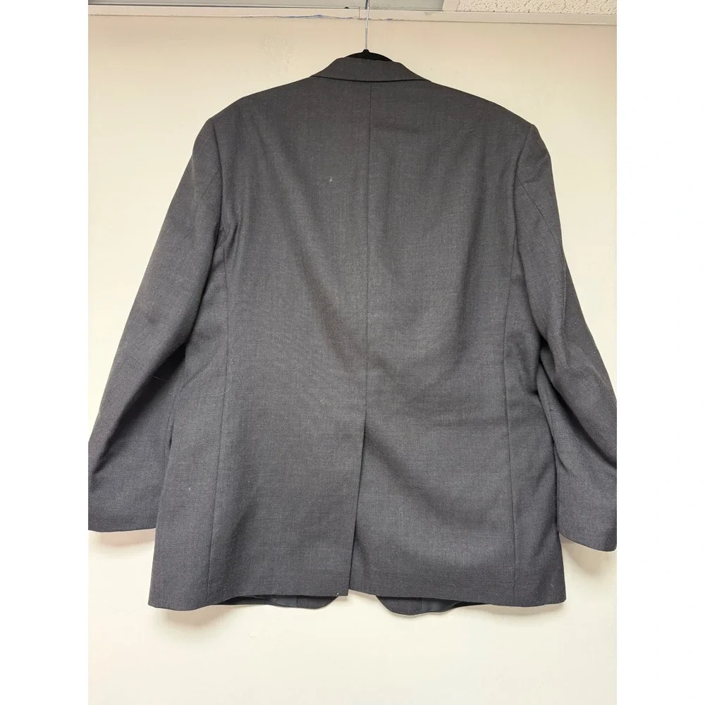 Stafford Essentials Men's 42R Charcoal Gray Wool Blend Suit Blazer‎ Jacket